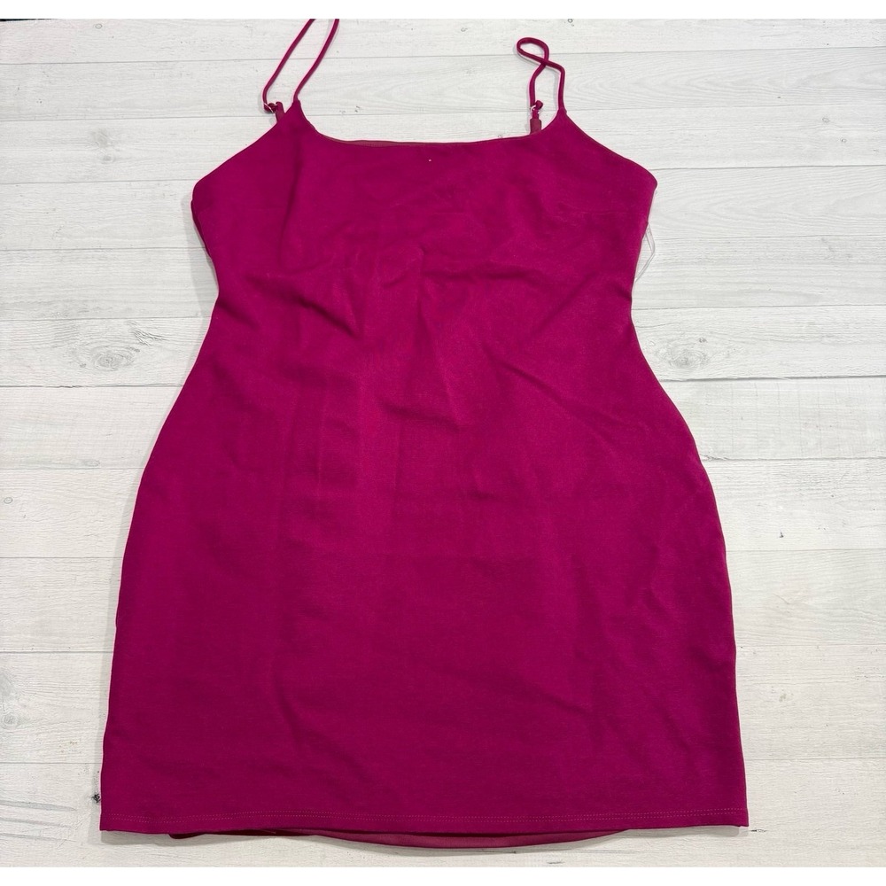 Lulus‎ women's magenta fitted short dress size XL